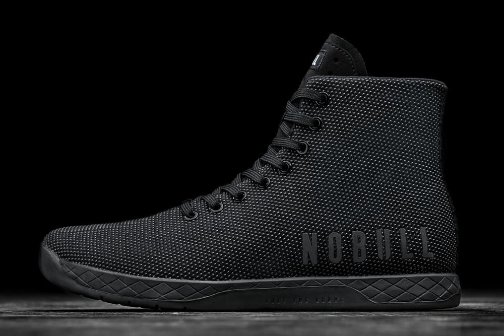 Baskets Montantes NOBULL Femme Noir - Chaussures NOBULL High-Top Superfabric,France (3976-TFKMQ)